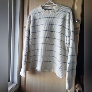 Banana Republic 80% Wool Blend Striped Crewneck Sweater